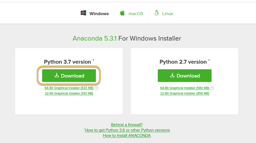 anaconda select python 3.8