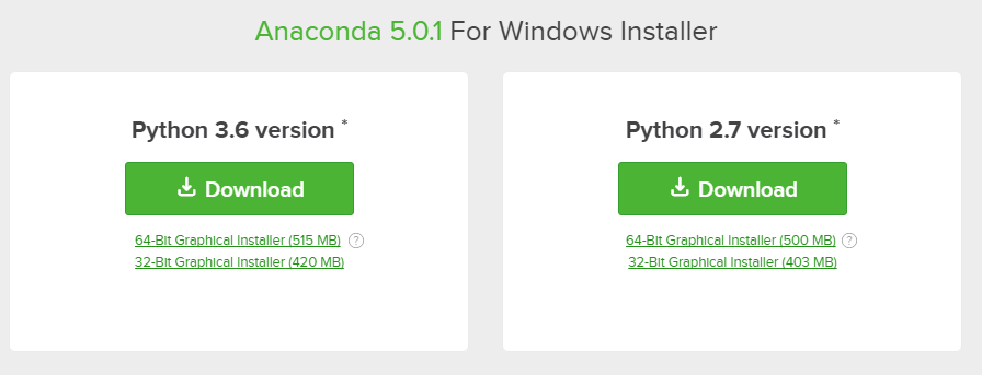 anaconda select python 3.6
