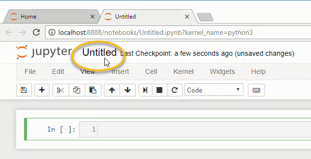 Change the name of a Jupyter Notebook