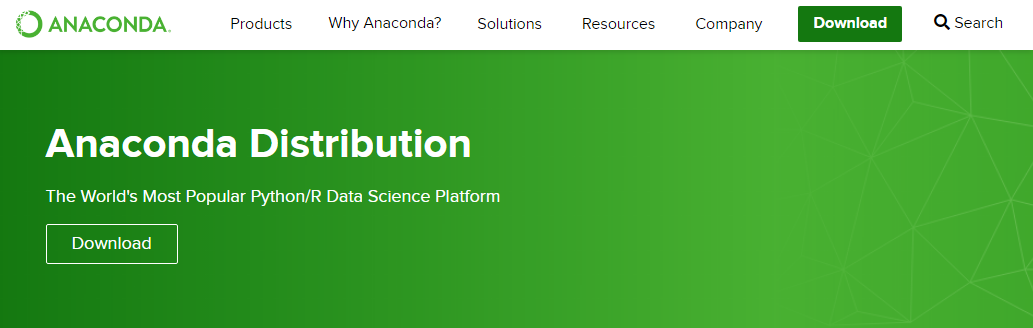 Anaconda download page