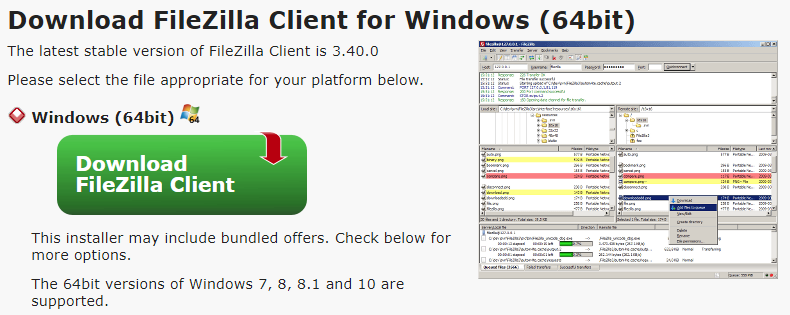 filezilla settings