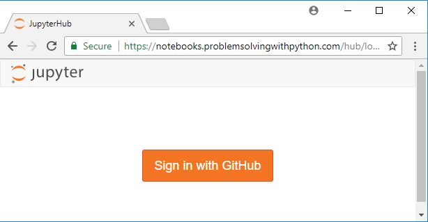 Sign in with GitHub