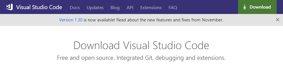 Visual Studio Code Download Page