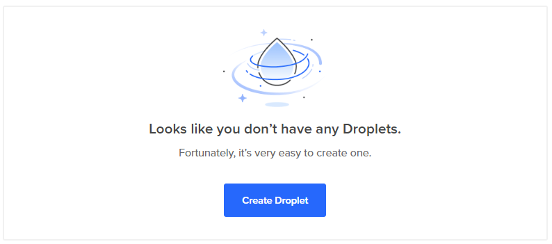 Digital Ocean Create Droplet